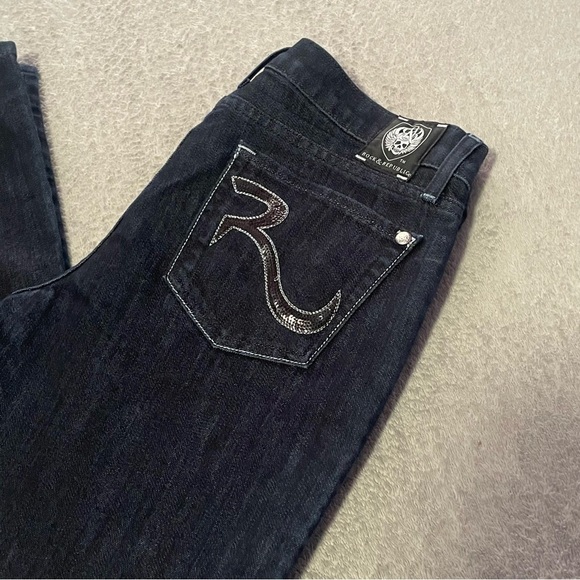 Rock & Republic Kasandra bootcut dark wash size 29 x 31 - Picture 3 of 15